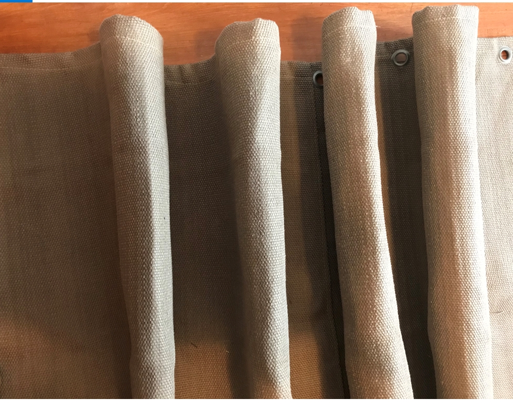 Vorhang-Braun-1300-C Schweißvorhang Braun 1300°C